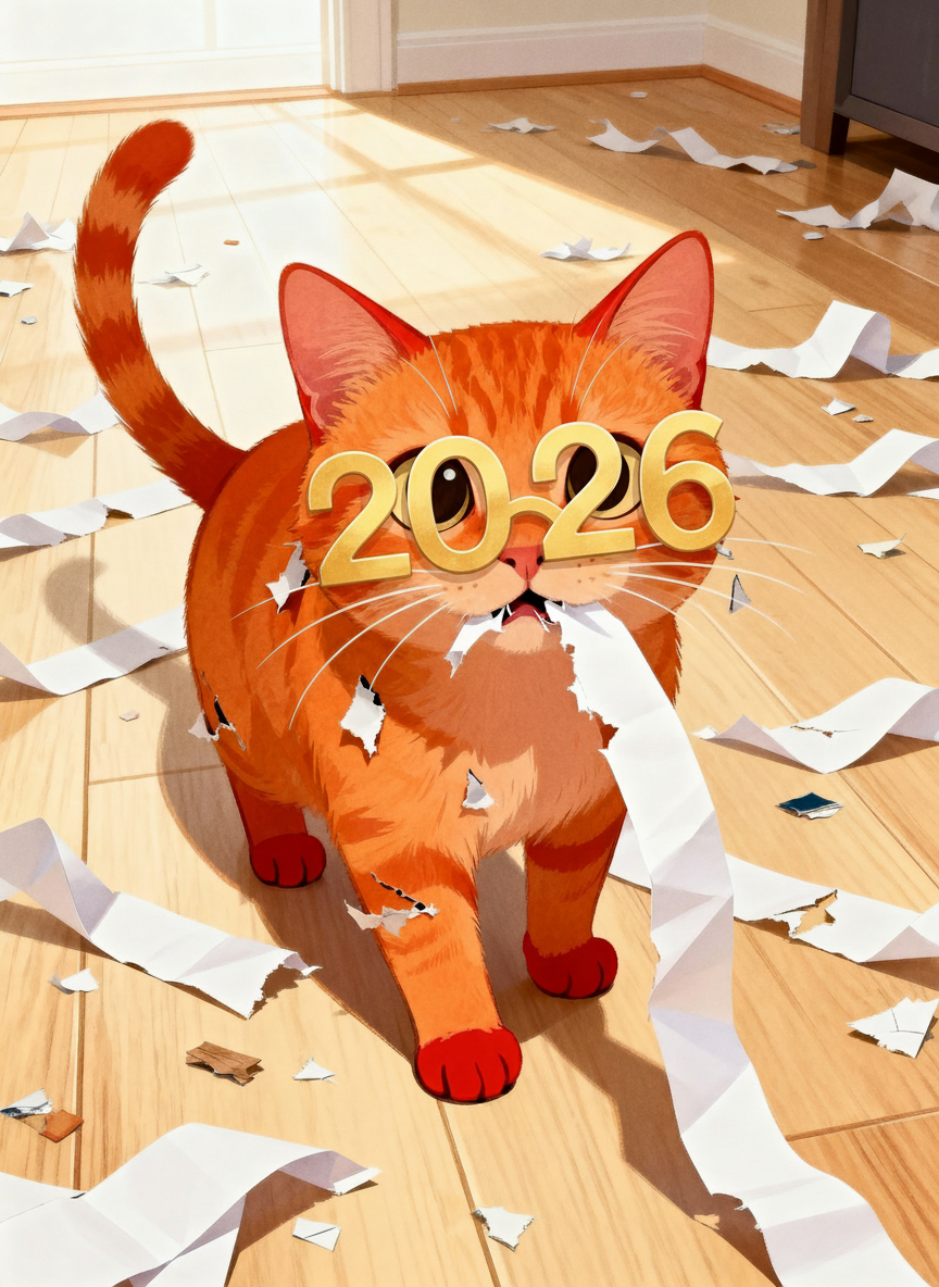 2026 Glasses - Festive year-shaped glasses